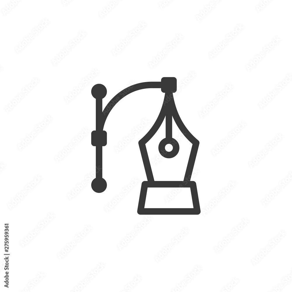 Poster Pen tool cursor icon symbol template black color editable. Simple logo vector illustration for graphic and web design.