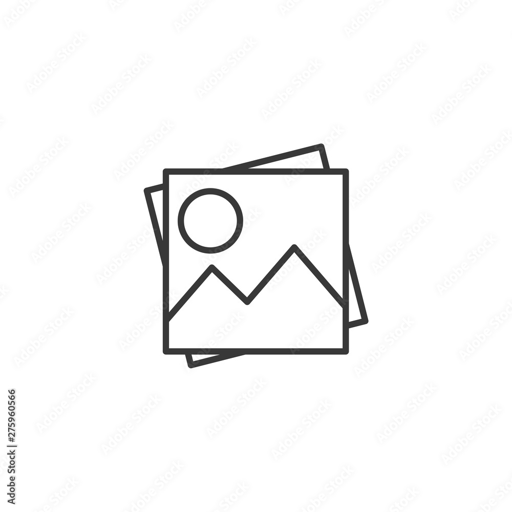 Aufkleber picture icon symbol template black color editable. simple logo vector illustration for graphic and w