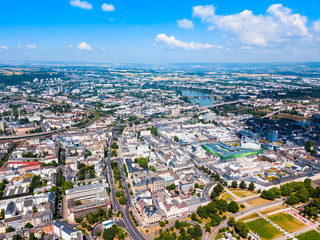 Fototapeta premium Koblenz city skyline in Germany