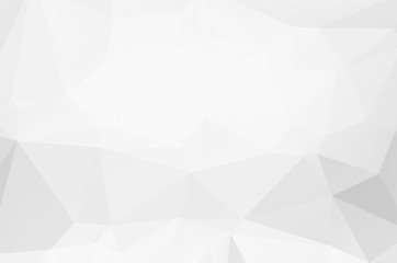 White Grey Low poly crystal background. Polygon design pattern. light Low poly vector illustration, low polygon background.