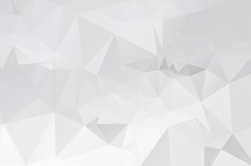 White Grey Low poly crystal background. Polygon design pattern. light Low poly vector illustration, low polygon background.