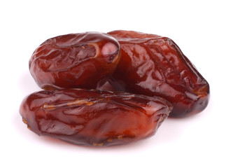 Dates on white background, macro