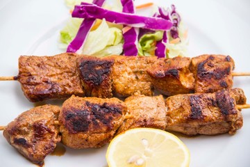 marinated skewers of meat
