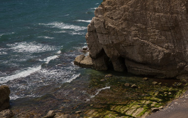 Freshwater Bay from the cliff top