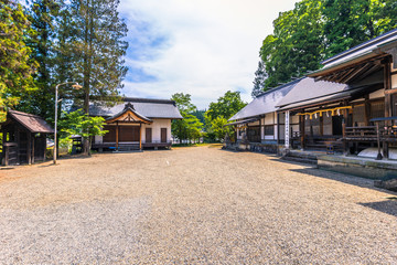 Obraz premium Takayama - May 26, 2019: Buddhist temple in Takayama, Japan