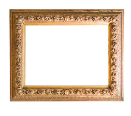 Frame picture antique antiques isolated on white background