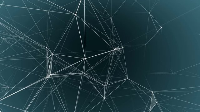 Background blue plexus. Abstract technology futuristic network. Geometry surfaces, lines and points.