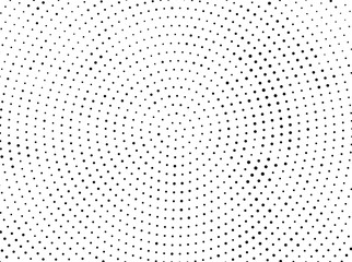 Radiating from the center dotted rays, lines