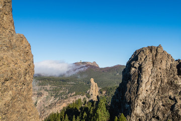 Fototapeta na wymiar View to Pico de las Nieves