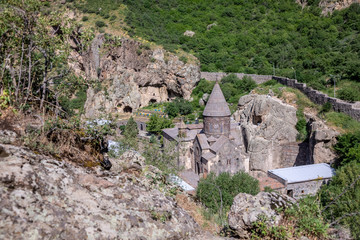 Geghard, 4th century Armenian Apostolic Church , Goght, Kotayk Province, Armenia. Monastery of...