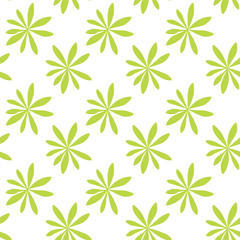 Silhouette of Palm Trees on White Background. Seamless pattern. Vector Illustration.