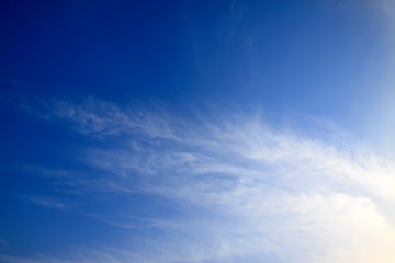 blue sky and white clouds
