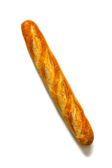 Baguette with crispy, golden crust