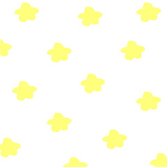 Yellow Star Hand drawn sign texture. Calligraphy shape stars vector illustration background. Concepn icon symbol for baby t shirt, greeting card, poster wedding. Design flat christmas element.