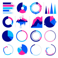 Editable Infographic Templates. Use in corporate report, marketing, annual report. Network management data screen with charts, diagrams. Data Visualization Vector