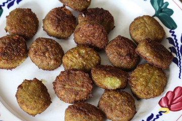 baked Falafel on a plate