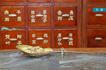 traditional Chinese herbal medicine cabinets