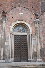 Fototapeta premium Milan, Italy - April 10, 2019 : View of San Simpliciano church