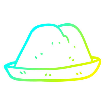 recommend clip art: cold gradient line drawing cartoon hat