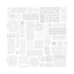 Ethnic handmade ornament for your design