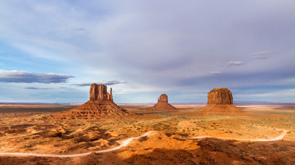 sunset at Monument Valley, Arizona, USA