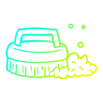 recommend clip art: cold gradient line drawing scrubbing brush