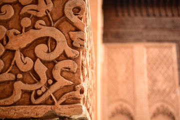 Interior of Ancient Building in Marrakech