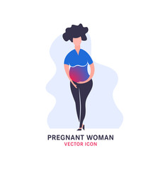 Pregnant woman icon