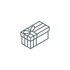 Modern Gift Icons Isometric 3d for electronic commerce store all company shopping business internet with high end look