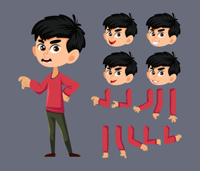 boy character for motion design and animation