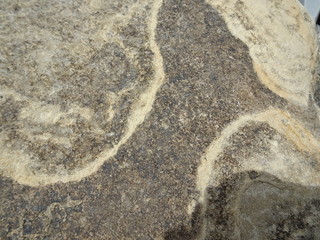 stones in sea water grey black