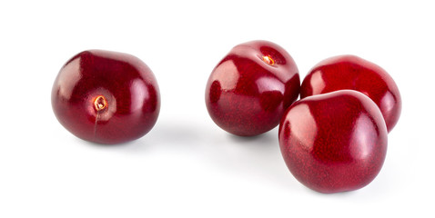 Cherry isolated on white