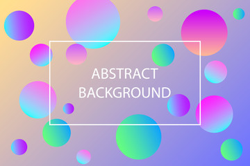 Colorful balls background with place for your content. Pattern design for banner, poster, flyer, card, postcard, cover, brochure.