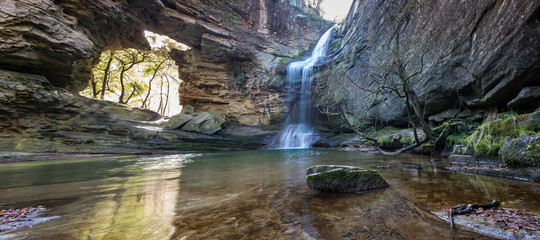 Beautiful waterfall in a spectacular setting, Catalonia