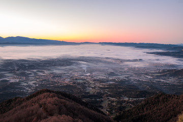 Sunrise with spectacular views from the