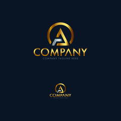 Creative Architecture and Letter A Logo Template