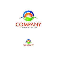 Energy, Nature Logo Design Template. Leaf logo template