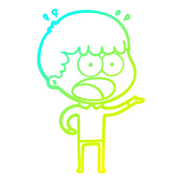 recommend clip art: cold gradient line drawing cartoon shocked man