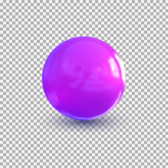 Gradient Ball .Realistic balloon for labels, advertising . Bubble. Vector illustration.