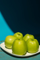 green apples in a bowl