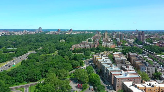 4k aerial video The Bronx NY