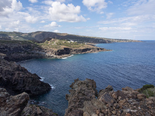 Fototapeta na wymiar Pantelleria, Italy. coast and cliff