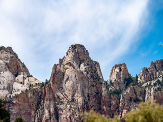 Sandstone clifs and mountains of the southwest United States