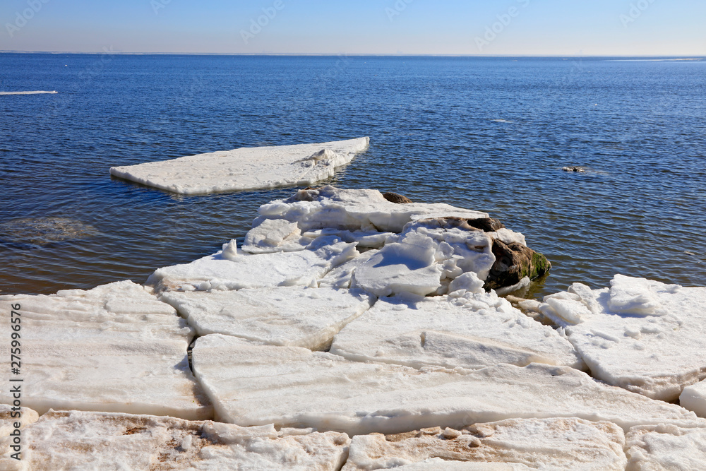 Canvas Prints sea ice natural scenery in winter