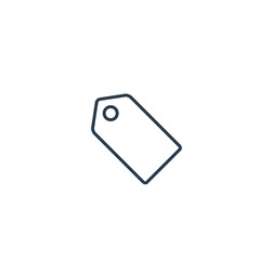 Price tag icon, Vector isolated simple line symbol