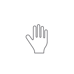 Fototapeta na wymiar Hand palm Symbol Icon Vector isolated Illustration. Line vector icon