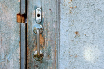 old blue door