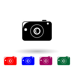 camera multi color icon. Elements of technology set. Simple icon for websites, web design, mobile app, info graphics