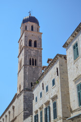 Fototapeta na wymiar Stradun, the city's main street in town Dubrovnik on June 18, 2019.