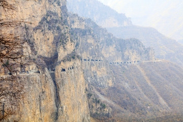 Kunshan hang wall highway, Lingchuan county, Shanxi province, China